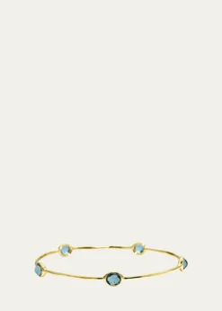 Ippolita5-Stone Bangle in 18K Gold