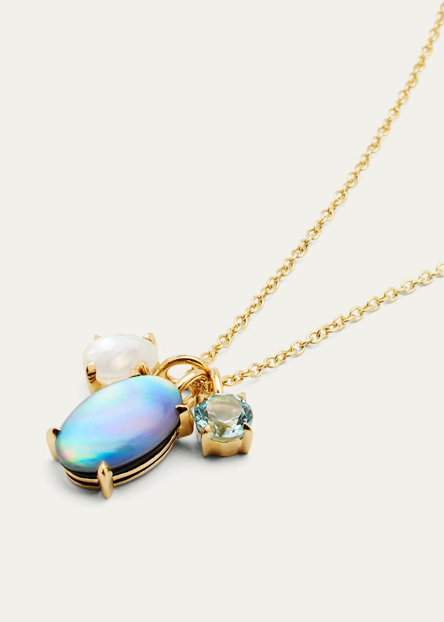 Ippolita3 Stone Pendant Necklace in 18K Gold