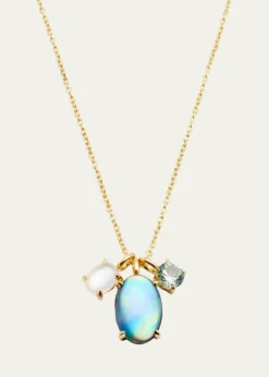 Ippolita3 Stone Pendant Necklace in 18K Gold