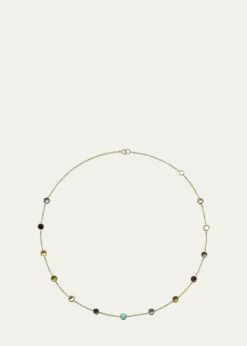 Ippolita13-Stone Station Necklace in 18K Gold