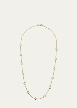 Ippolita13-Stone Station Necklace in 18K Gold