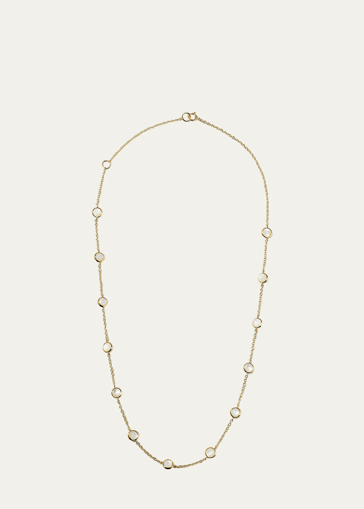Ippolita13-Stone Station Necklace in 18K Gold