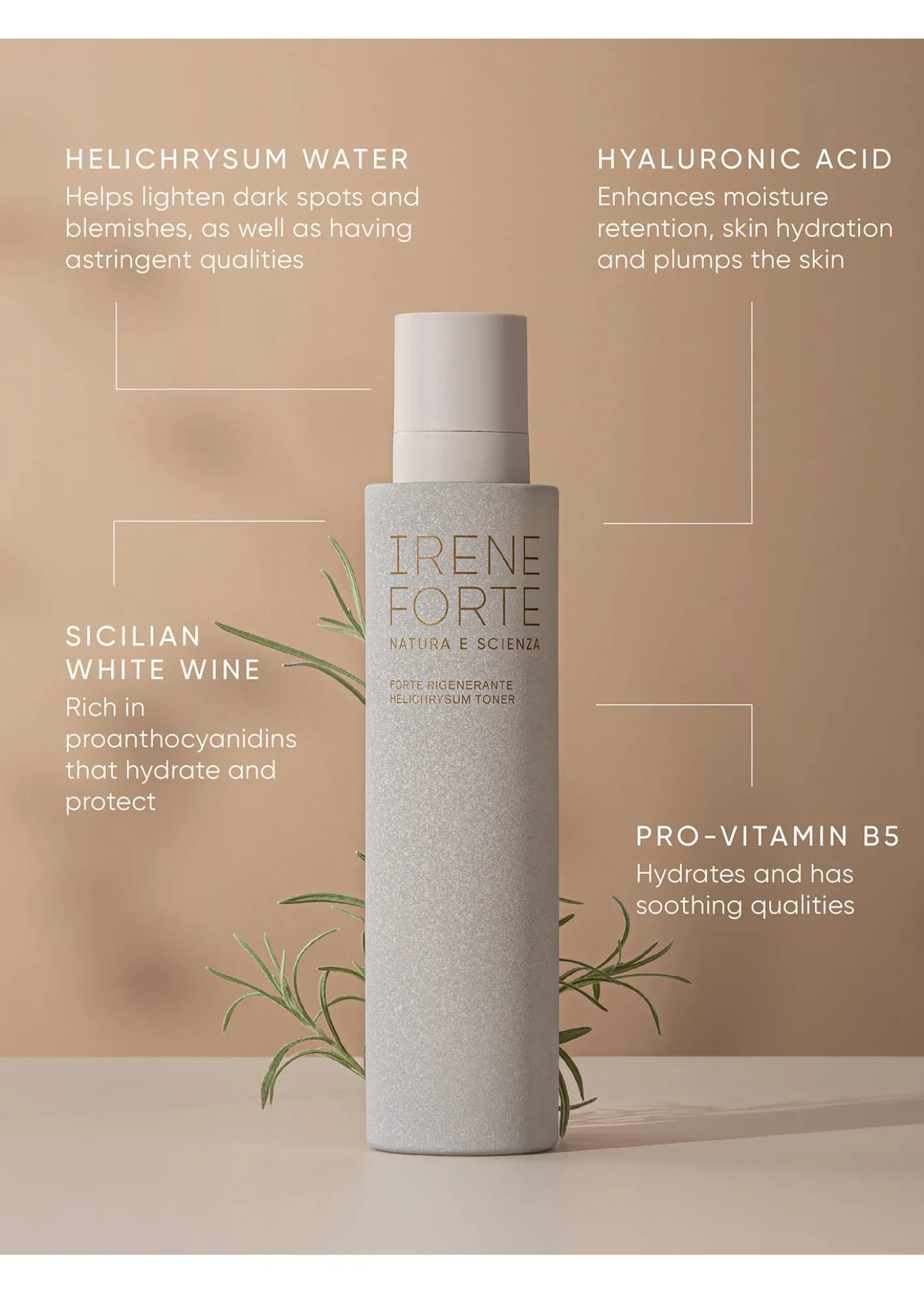 Irene Forte SkincareHelichrysum Toner, 6.8 oz.