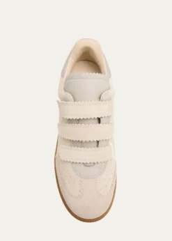 Isabel MarantBeth Mixed Leather Triple-Grip Sneakers