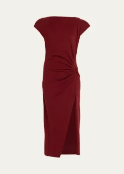 Isabel MarantNadela Ruched Cotton Jersey Dress
