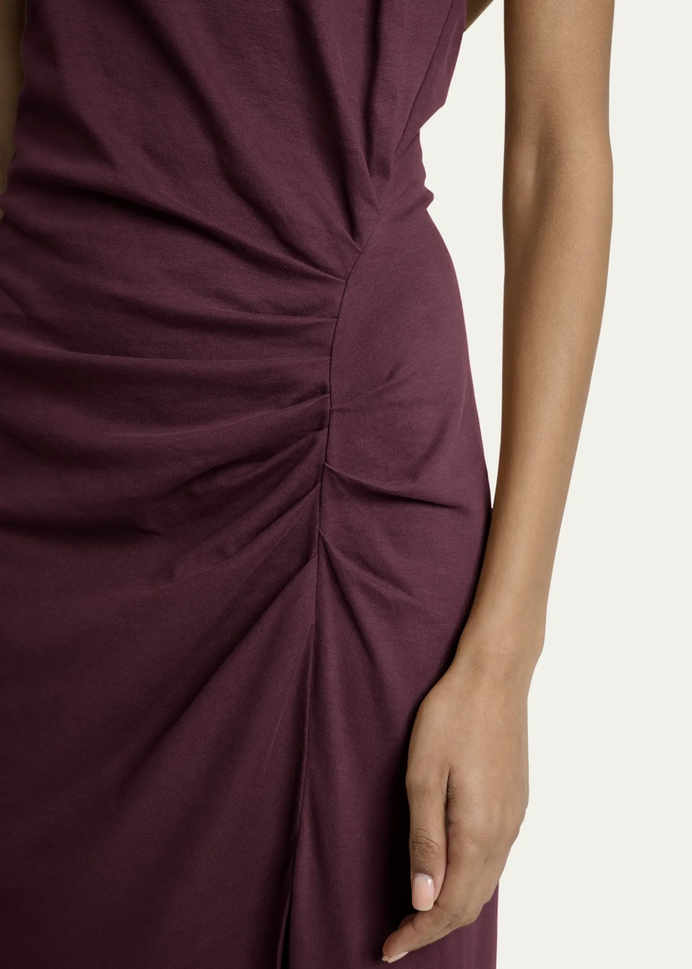 Isabel MarantNadela Ruched Cotton Jersey Dress