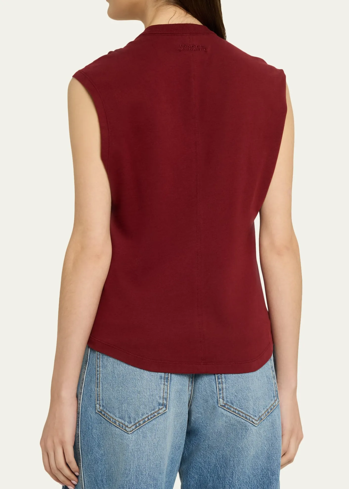 Isabel MarantNayda Asymmetric Cotton T-Shirt
