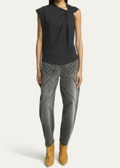 Isabel MarantNayda Twisted Cap-Sleeve T-Shirt