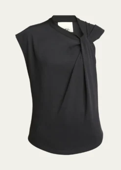 Isabel MarantNayda Twisted Cap-Sleeve T-Shirt