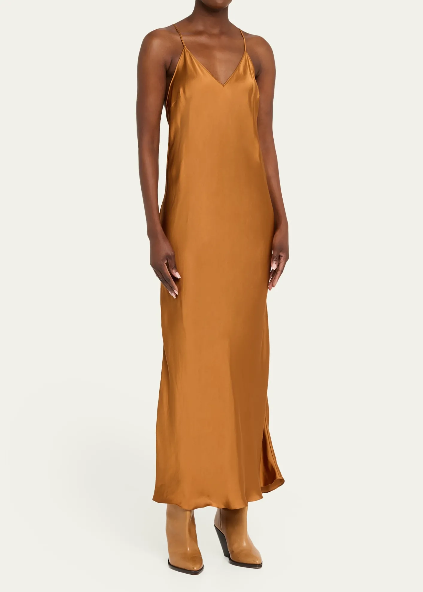 Isabel MarantNevana Satin Backless Maxi Slip Dress