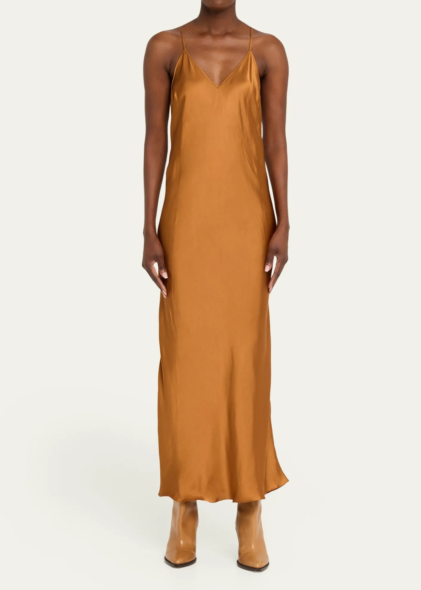 Isabel MarantNevana Satin Backless Maxi Slip Dress