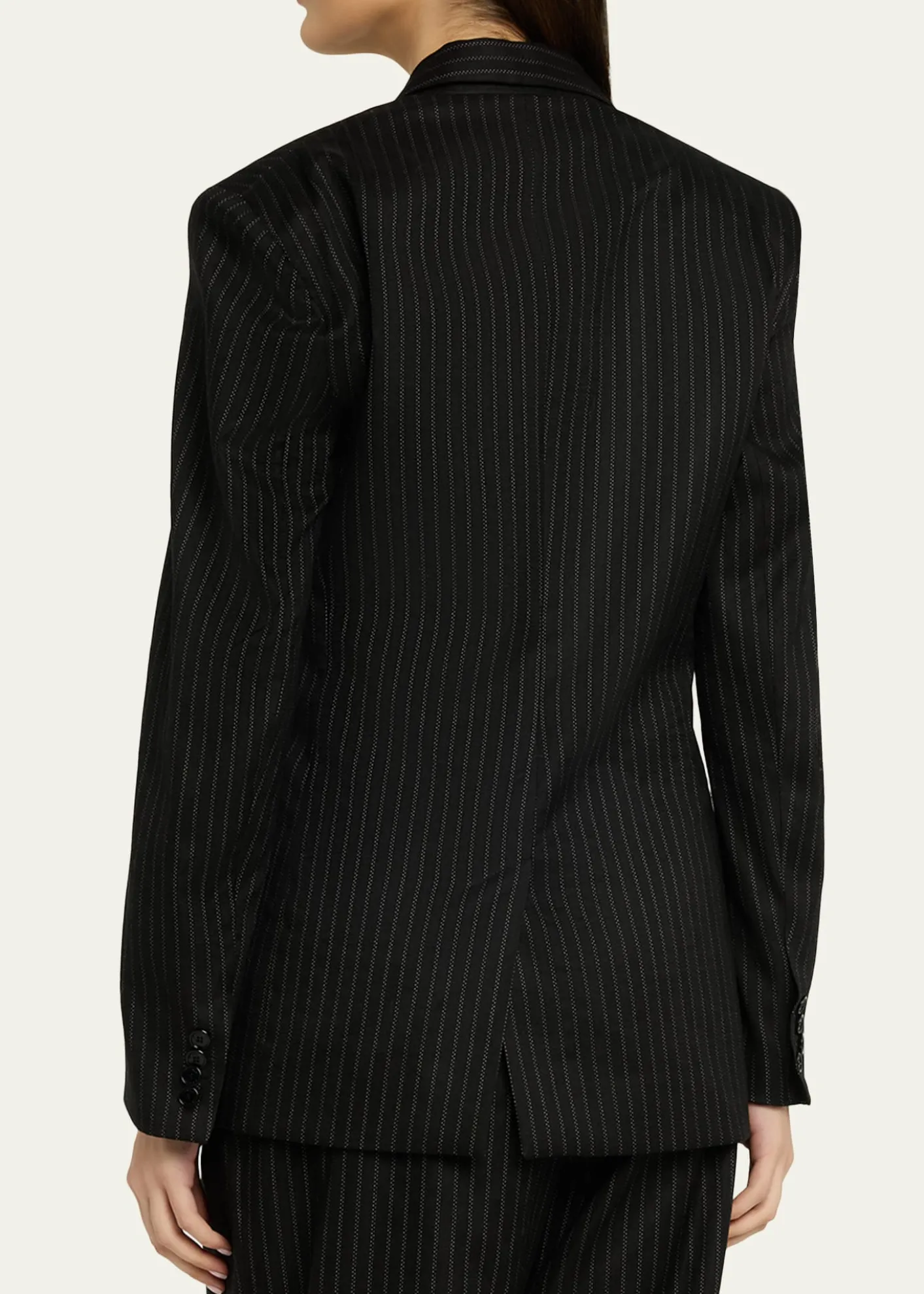 Isabel MarantRanya Pinstripe Double-Breasted Jacket