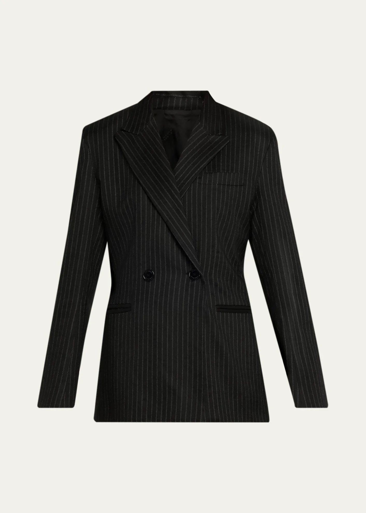Isabel MarantRanya Pinstripe Double-Breasted Jacket