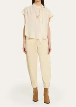 Isabel MarantSelene Tie-Neck Blouse