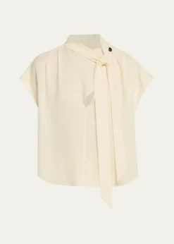 Isabel MarantSelene Tie-Neck Blouse
