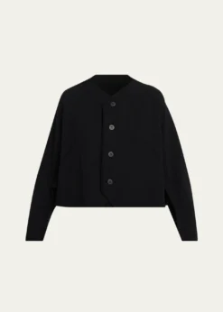 Issey MiyakeCampagne Stretch Cotton Cardigan