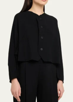 Issey MiyakeCampagne Stretch Cotton Cardigan
