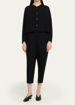 Issey MiyakeCampagne Tapered Stretch Cotton Trousers