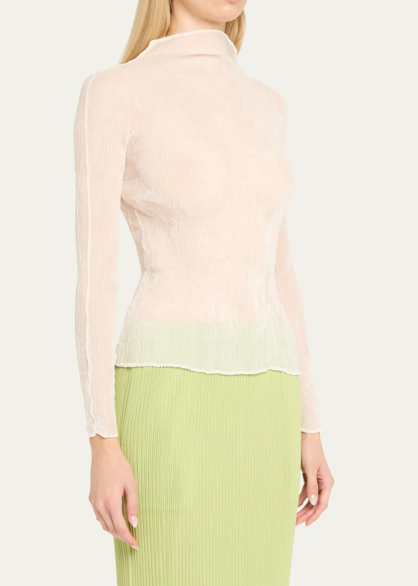 Issey MiyakeChiffon Twist Bk Wt 56 Top