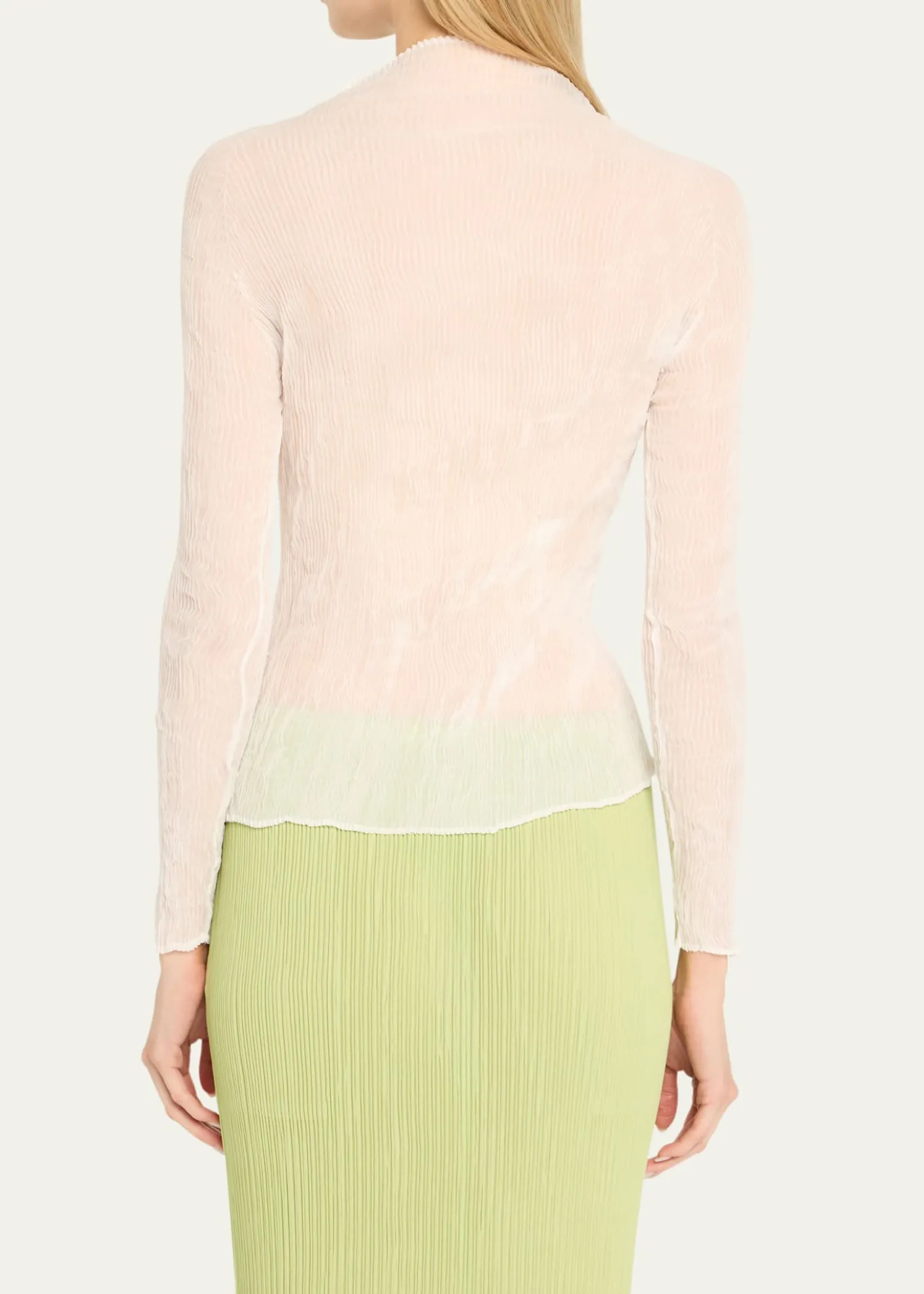 Issey MiyakeChiffon Twist Bk Wt 56 Top
