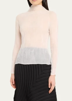 Issey MiyakeChiffon Twist-38 Sheer Top