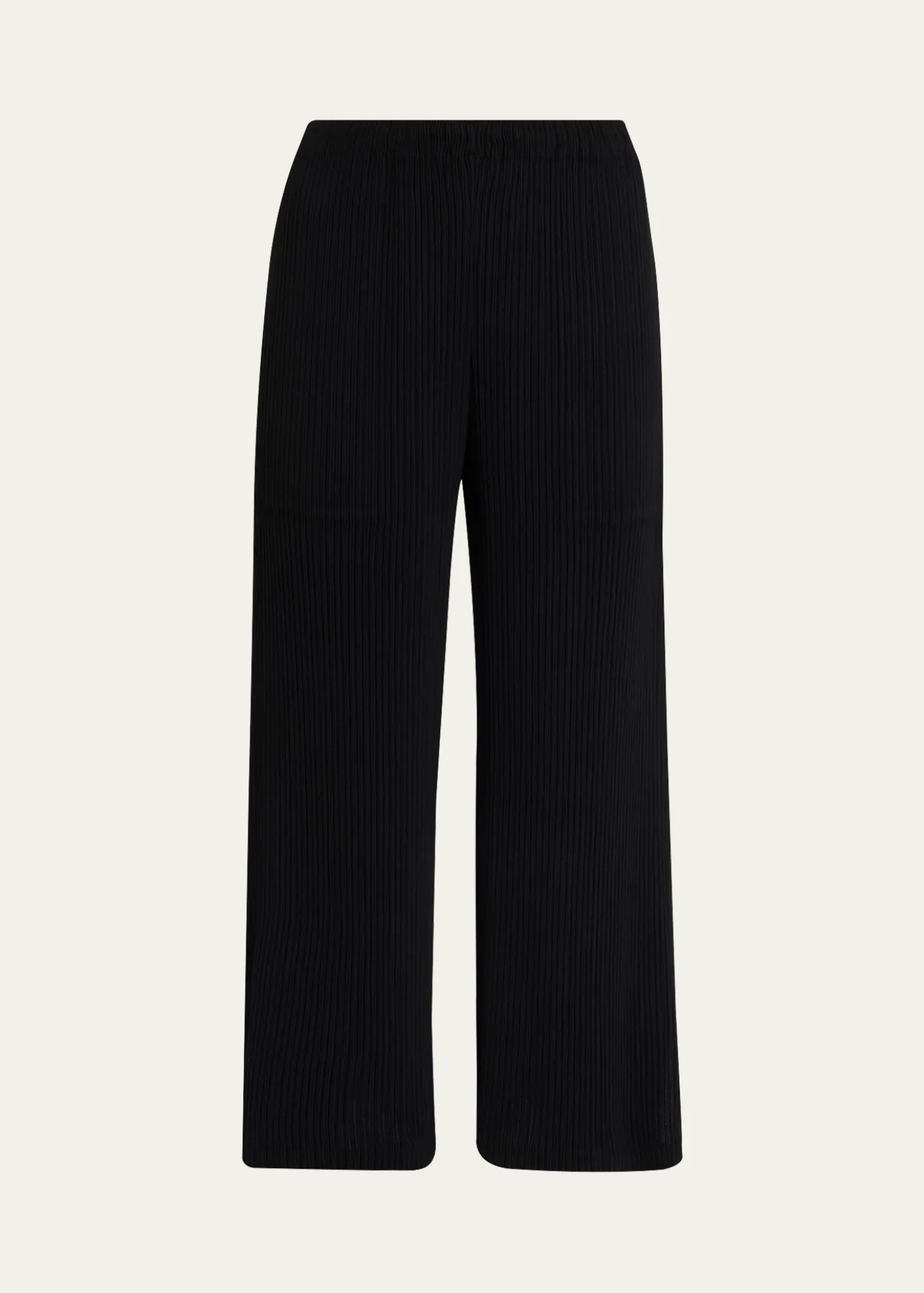 Issey MiyakeHatching Plisse Straight-Leg Crop Pants
