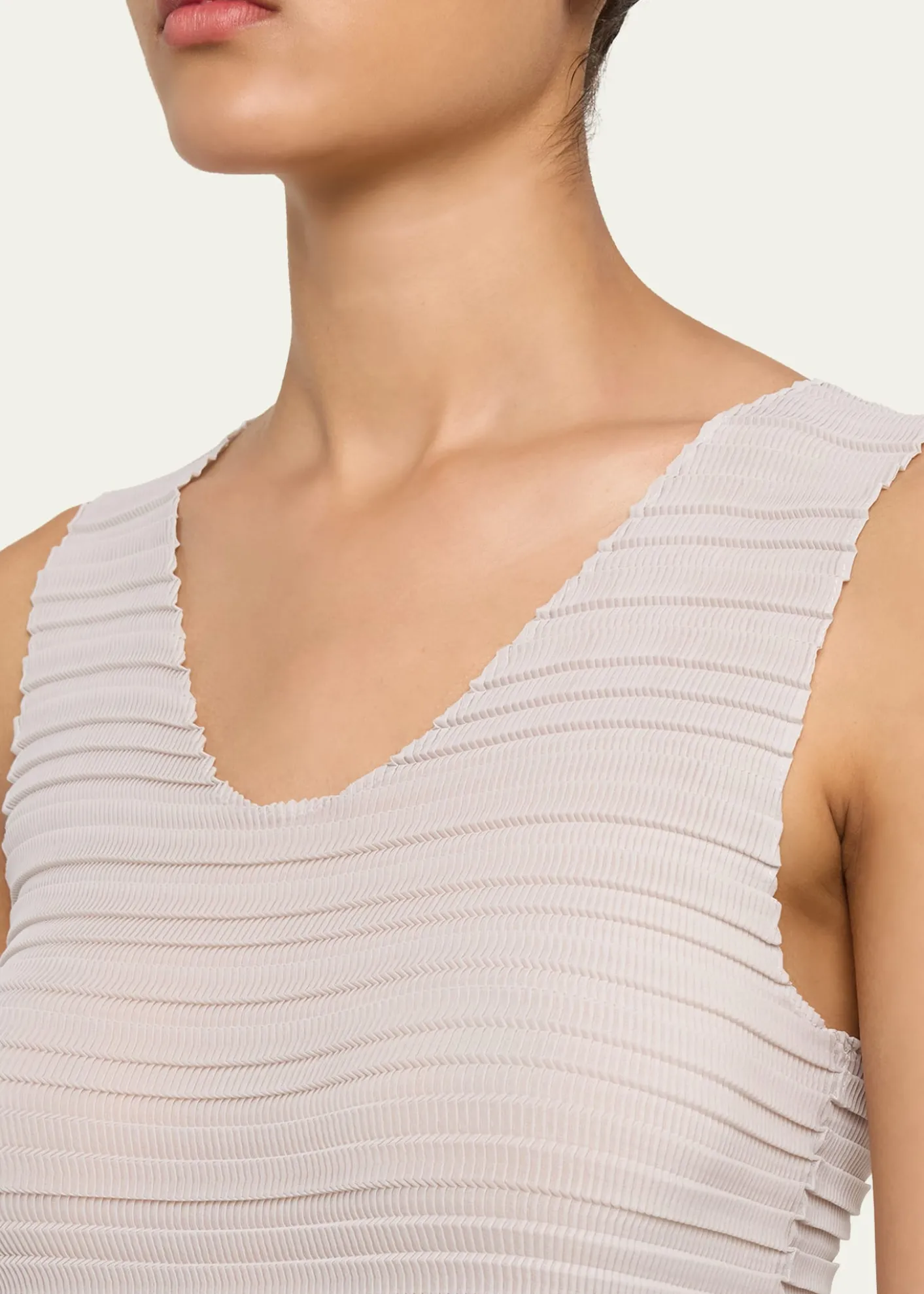 Issey MiyakeJiggly Pleated Plisse Tank Top