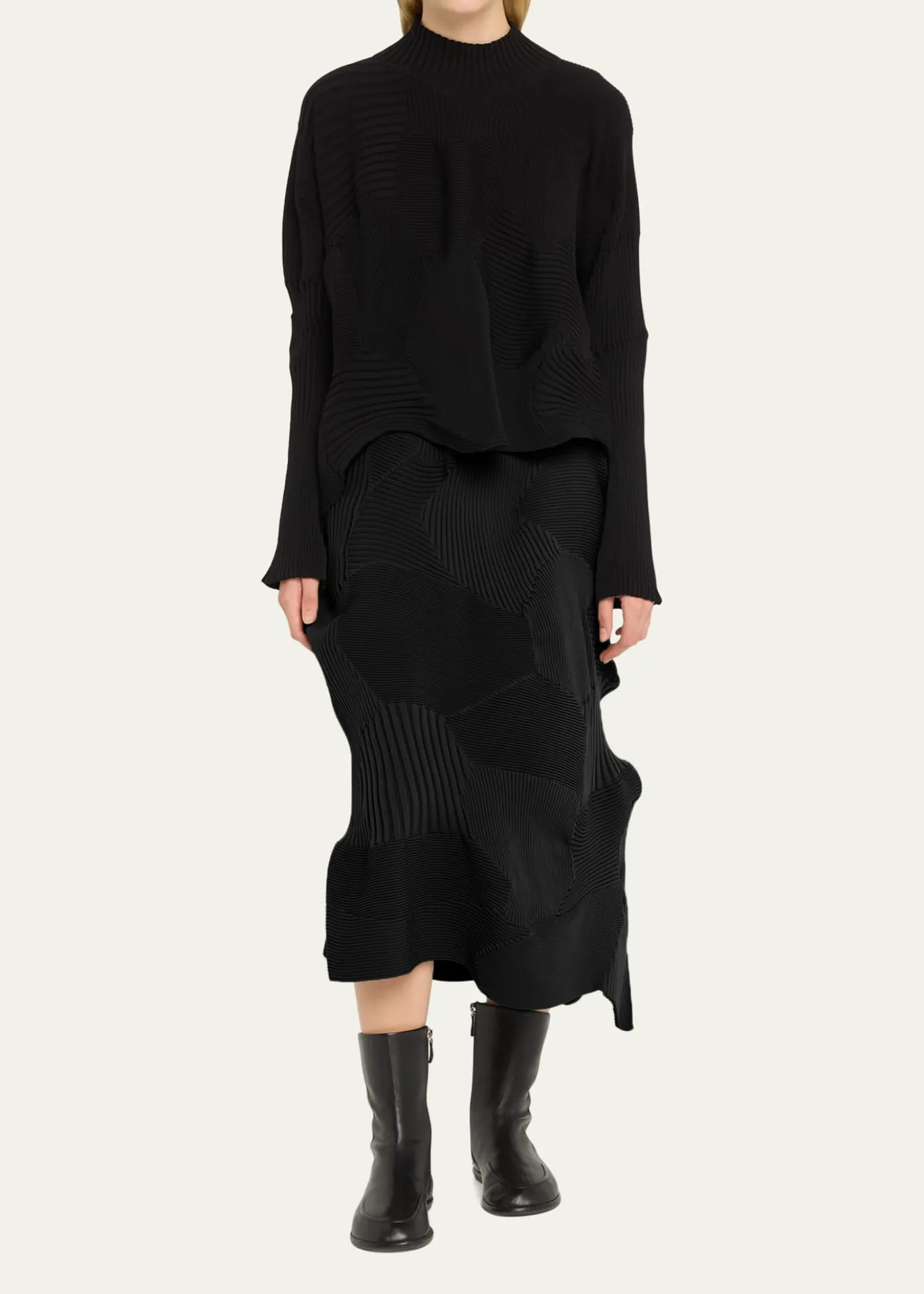 Issey MiyakeKone Kone Textural Ribbed Skirt