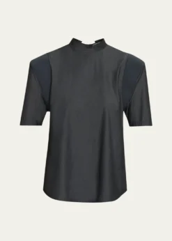 Issey MiyakeMute Exaggerated-Shoulder Top