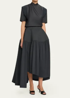 Issey MiyakeMute Exaggerated-Shoulder Top