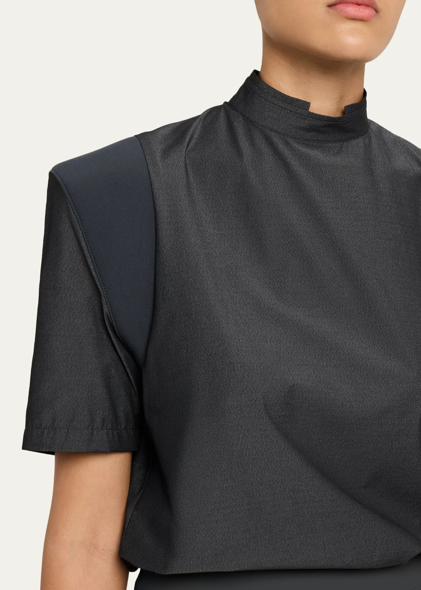 Issey MiyakeMute Exaggerated-Shoulder Top