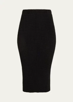 Issey MiyakeSpongy Bk 46 Body-Con Midi Skirt