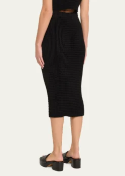 Issey MiyakeSpongy Bk 46 Body-Con Midi Skirt