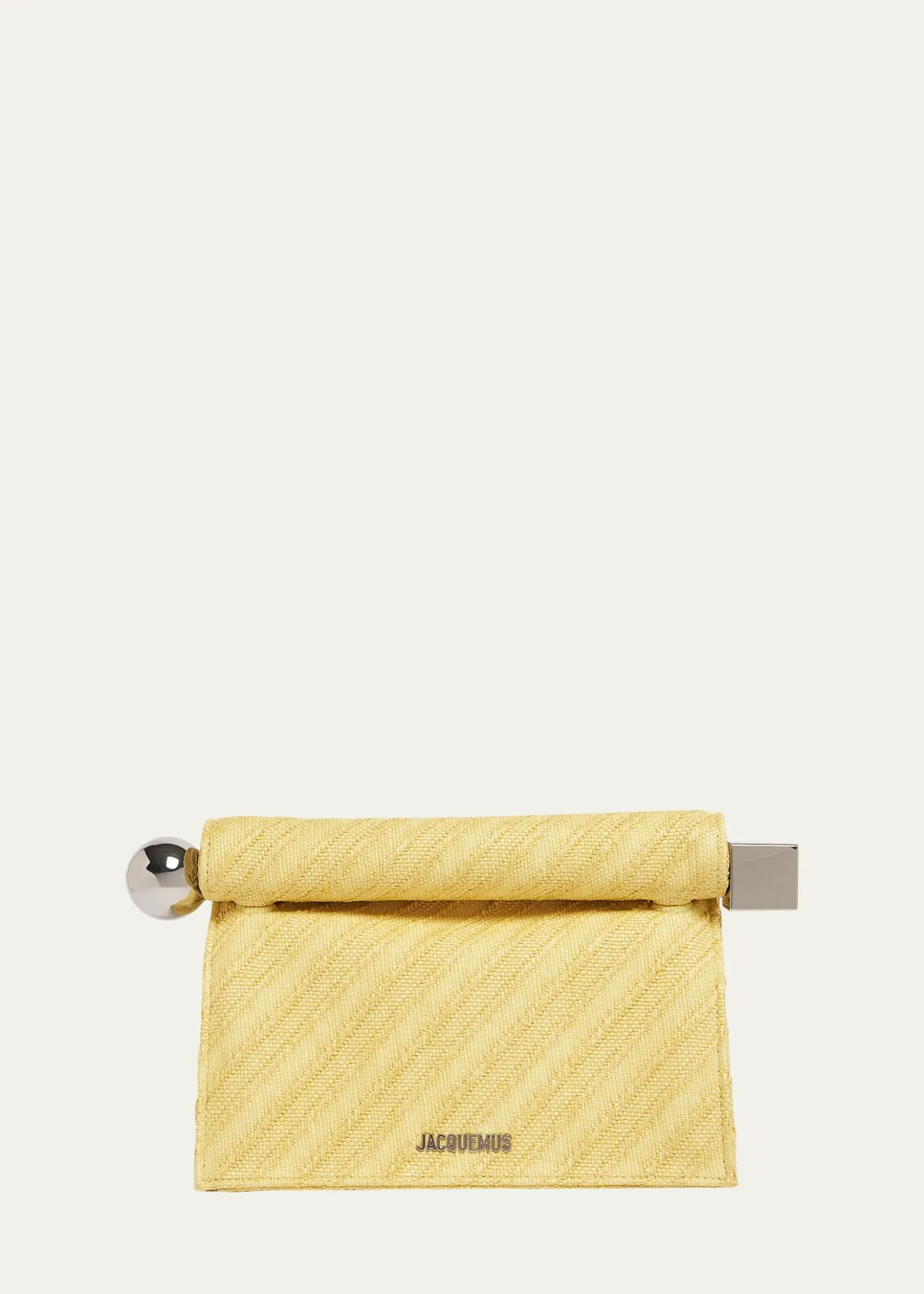 JacquemusLa Pochette Rond Carre Rolled Clutch Bag