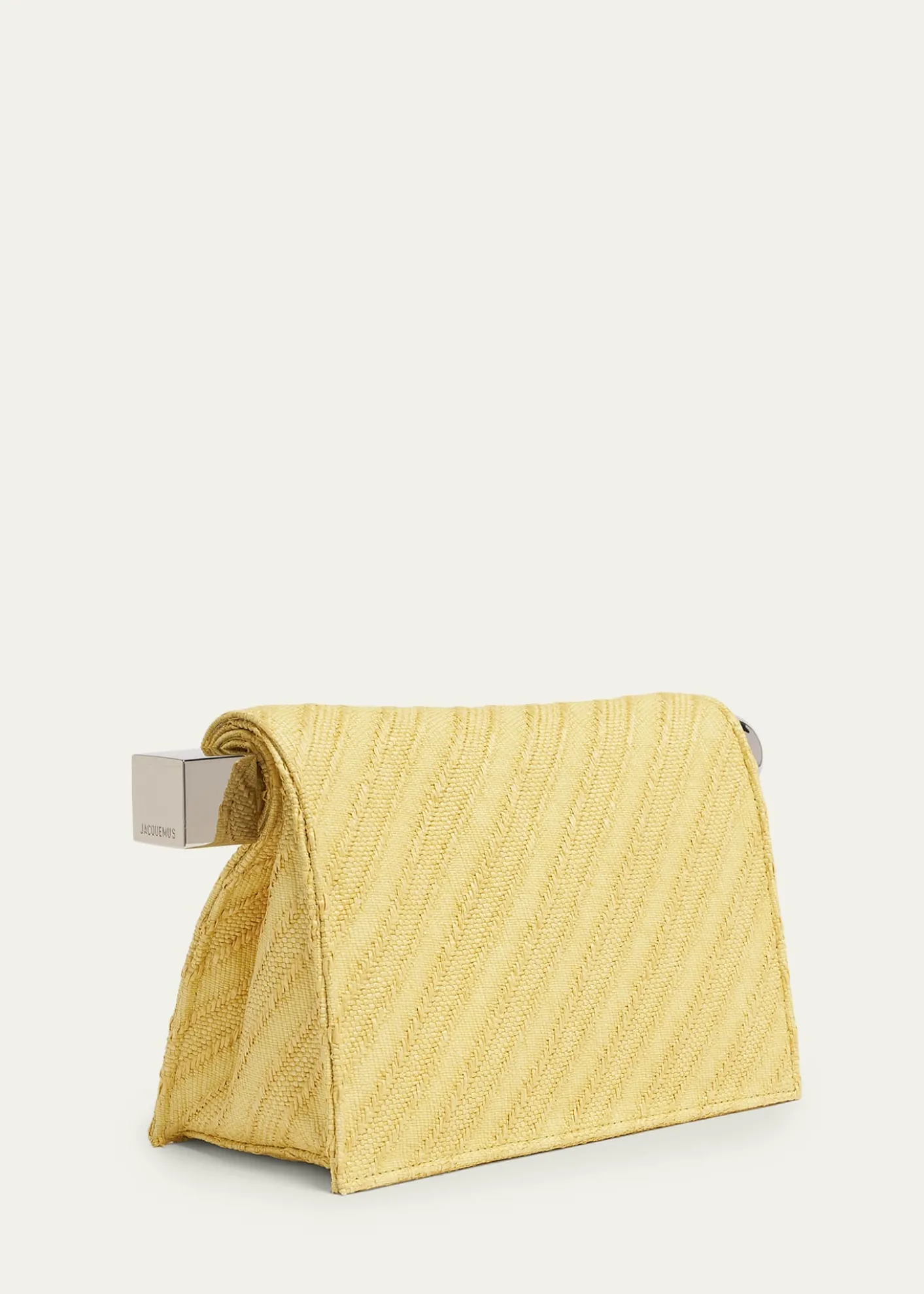 JacquemusLa Pochette Rond Carre Rolled Clutch Bag