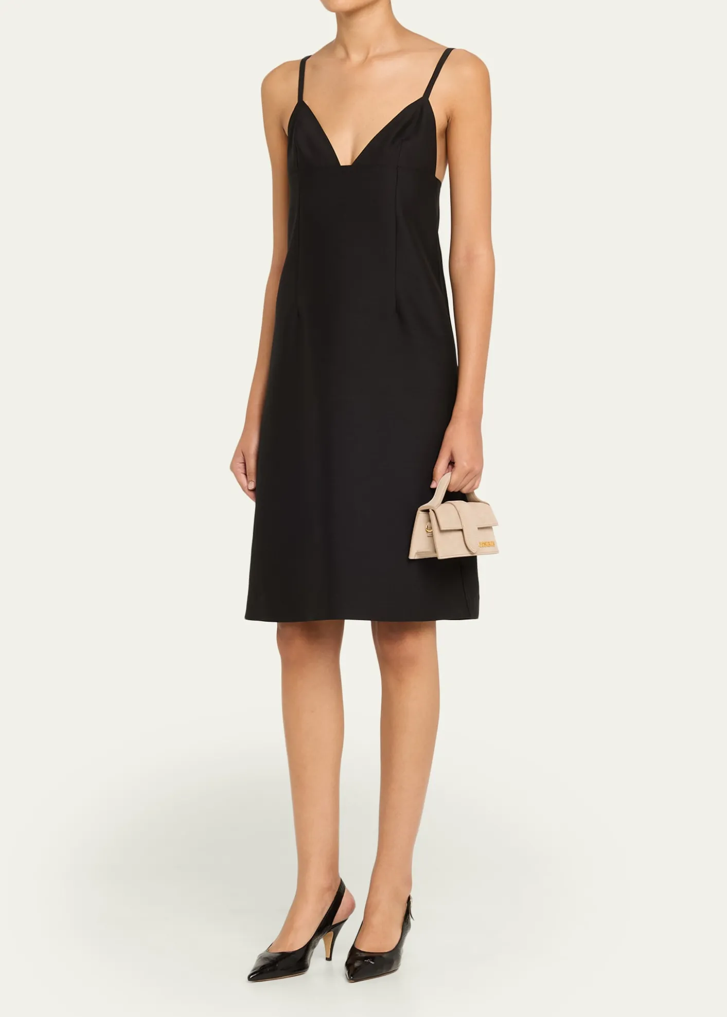 JacquemusLe Bambino Leather Top-Handle Bag