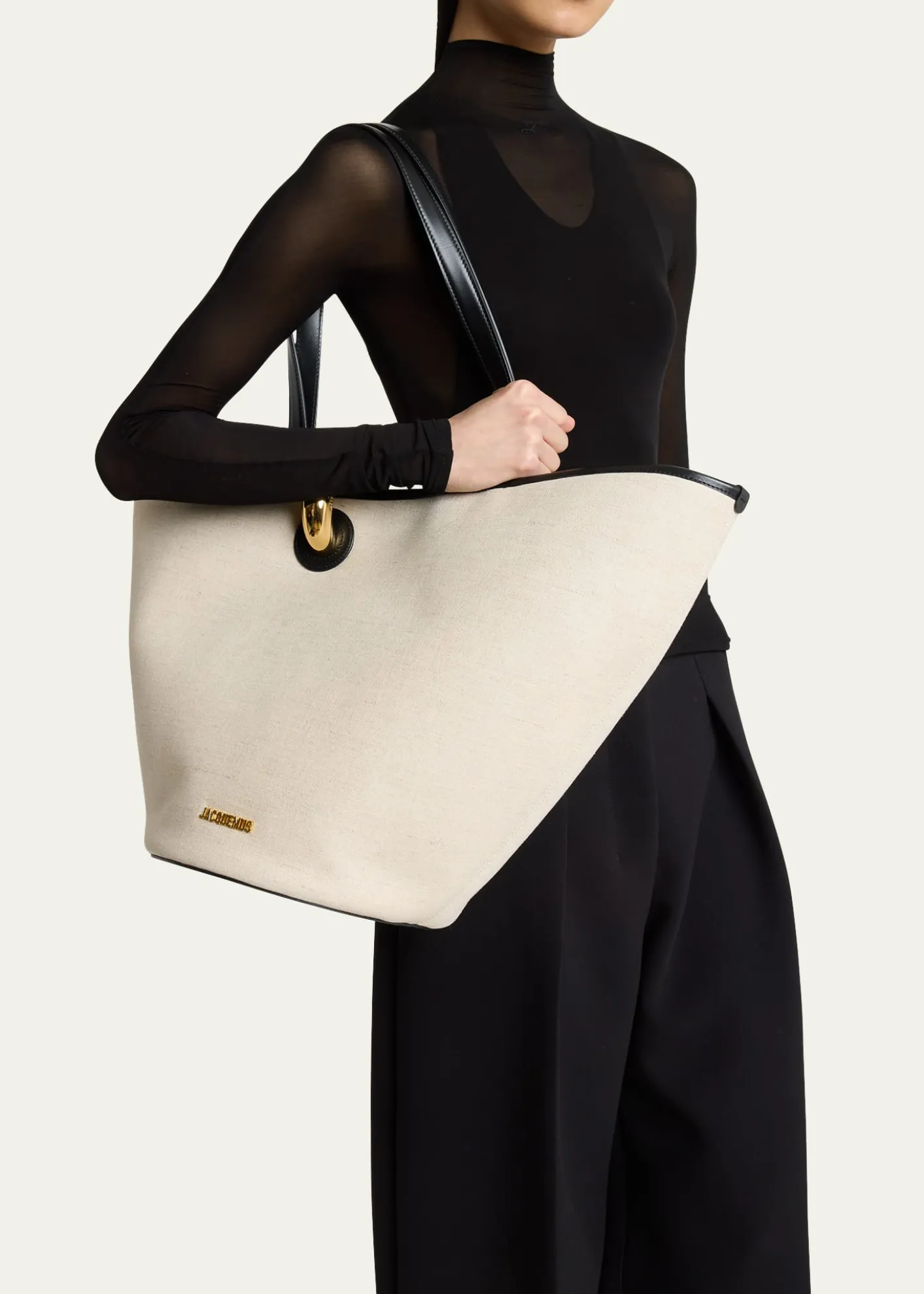 JacquemusLe Bambola Canvas Tote Bag