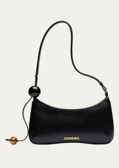 JacquemusLe Bisou Perle Leather Shoulder Bag