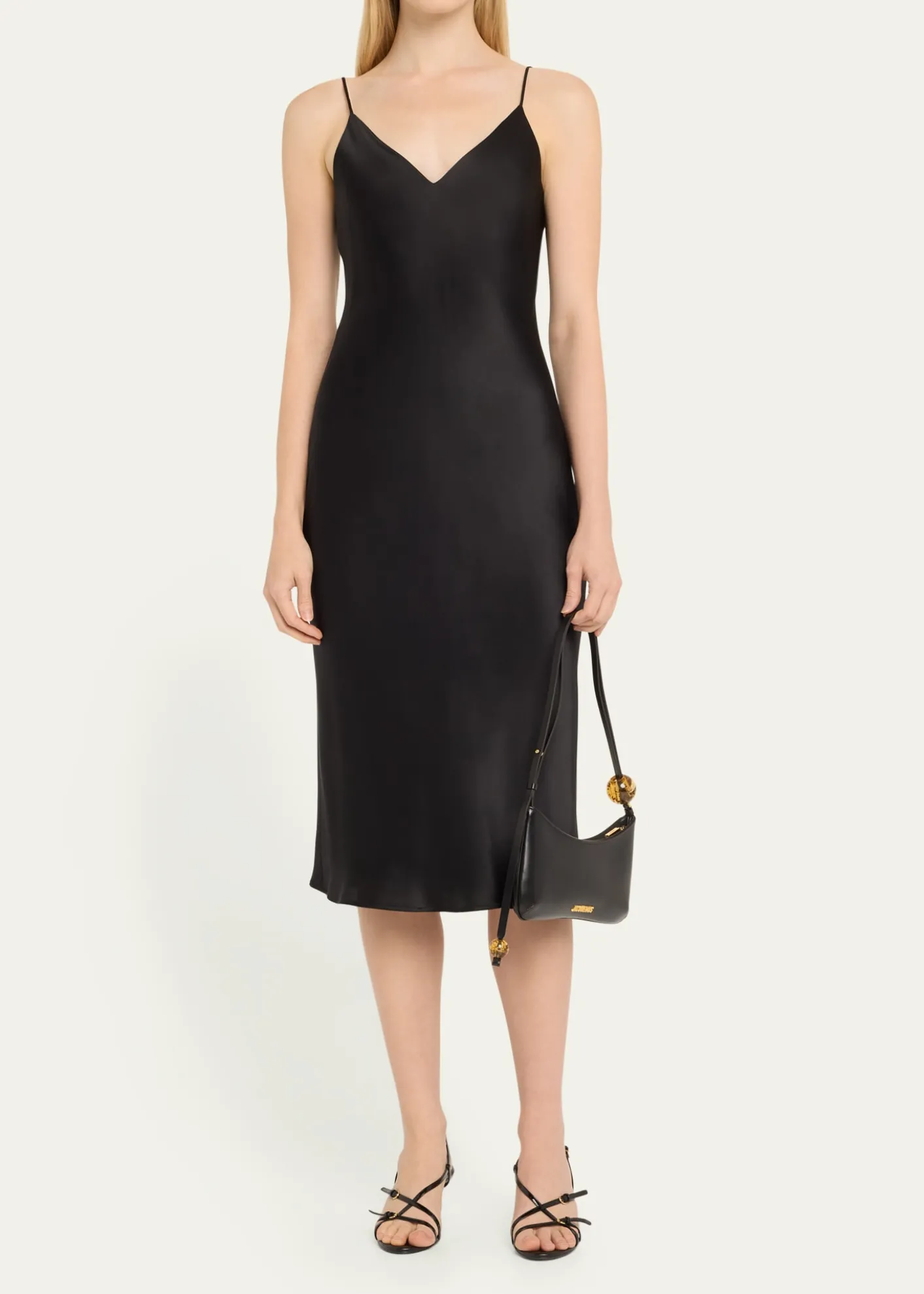 JacquemusLe Bisou Perle Leather Shoulder Bag