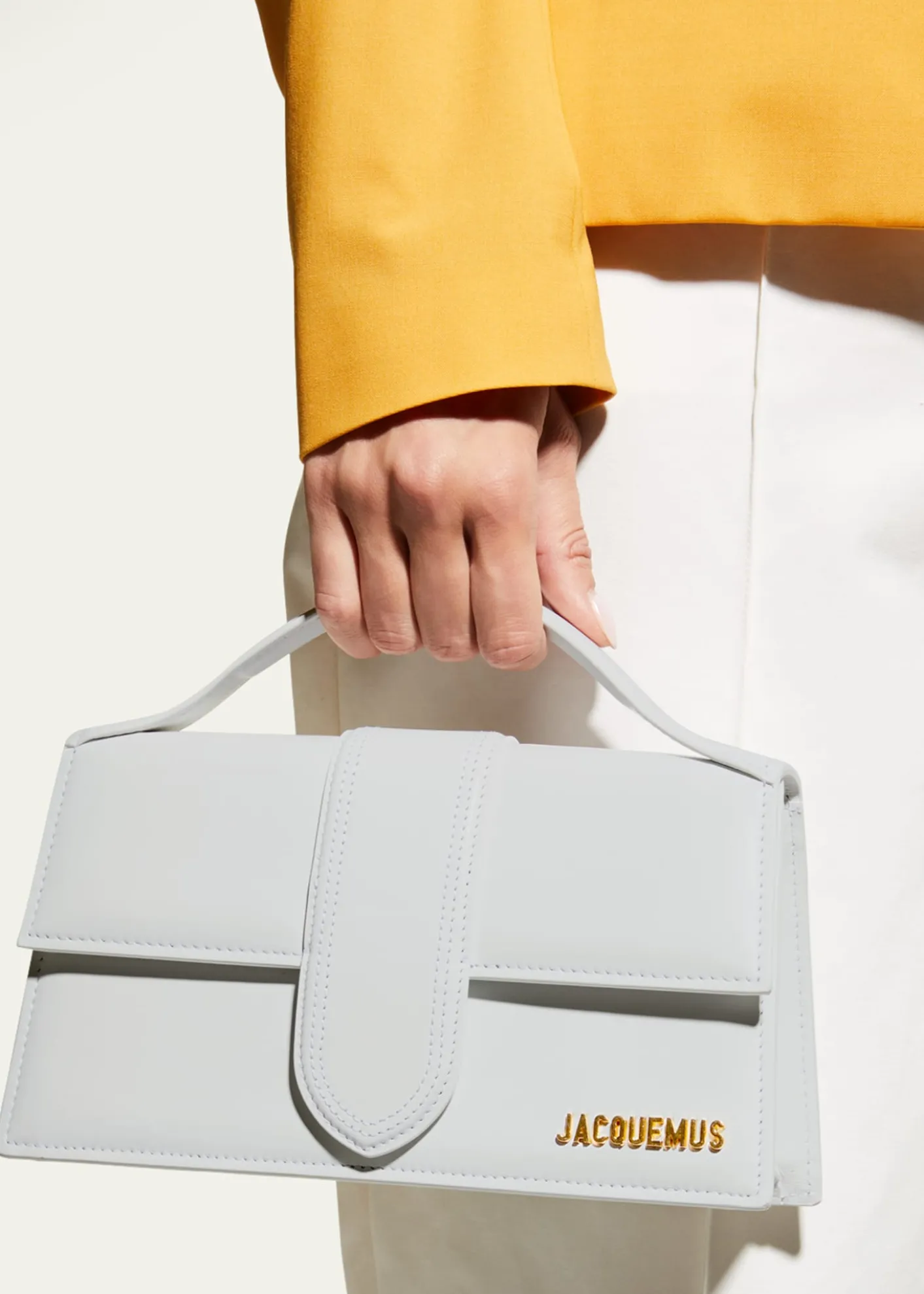 JacquemusLe Grand Bambino Leather Top-Handle Bag