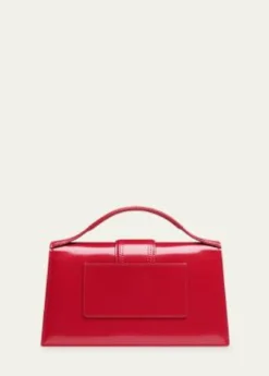 JacquemusLe Grand Bambino Leather Top Handle Flap Bag