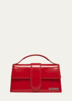 JacquemusLe Grand Bambino Patent Leather Top-Handle Bag