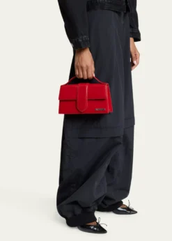 JacquemusLe Grand Bambino Patent Leather Top-Handle Bag