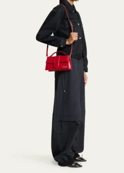 JacquemusLe Grand Bambino Patent Leather Top-Handle Bag
