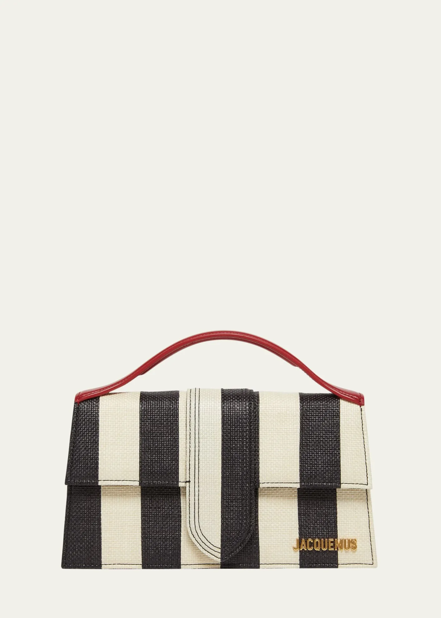 JacquemusLe Grand Bambino Striped Top-Handle Bag