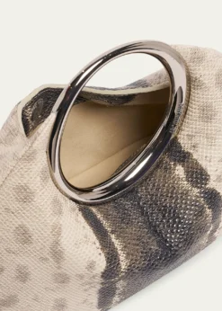 JacquemusLe Petit Calino Python-Embossed Top-Handle Bag