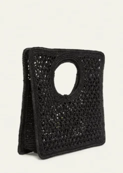 JacquemusLe Petit Carre Raffia Top-Handle Bag