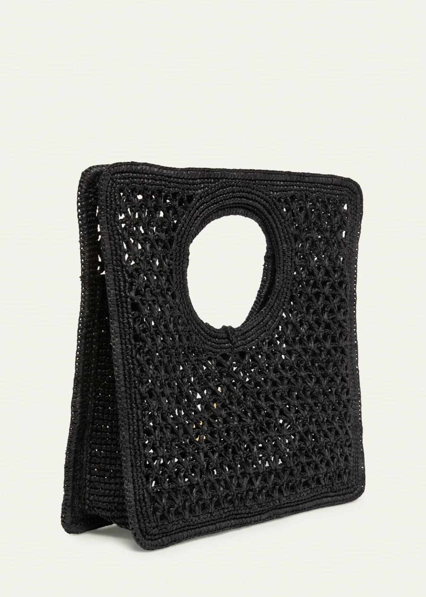 JacquemusLe Petit Carre Raffia Top-Handle Bag
