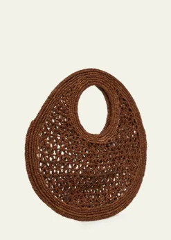 JacquemusLe Petite Crochet Raffia Top-Handle Bag