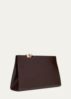 JacquemusLe Salon Rond-Carre Leather Shoulder Bag